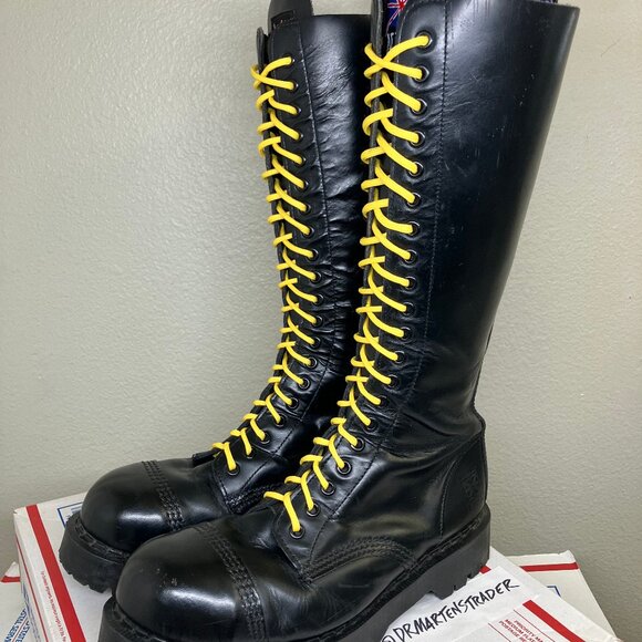 England Steel Toe NPS boots Wmns. US 8.5 solovair 20-eye gripfast dr. martens oi - Picture 3 of 16